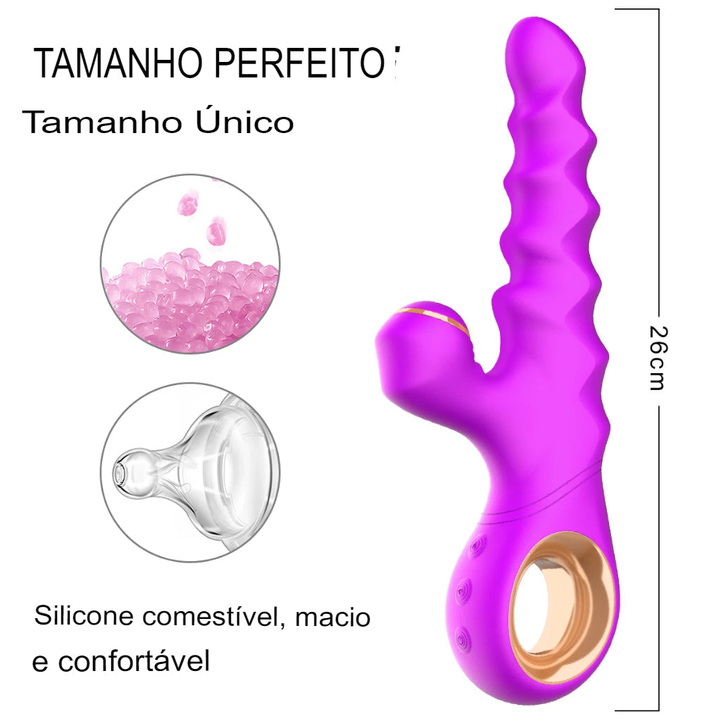 Serra Sarra Vibrador Ponto G E Clitóris Vai E Vem E Aquecimento