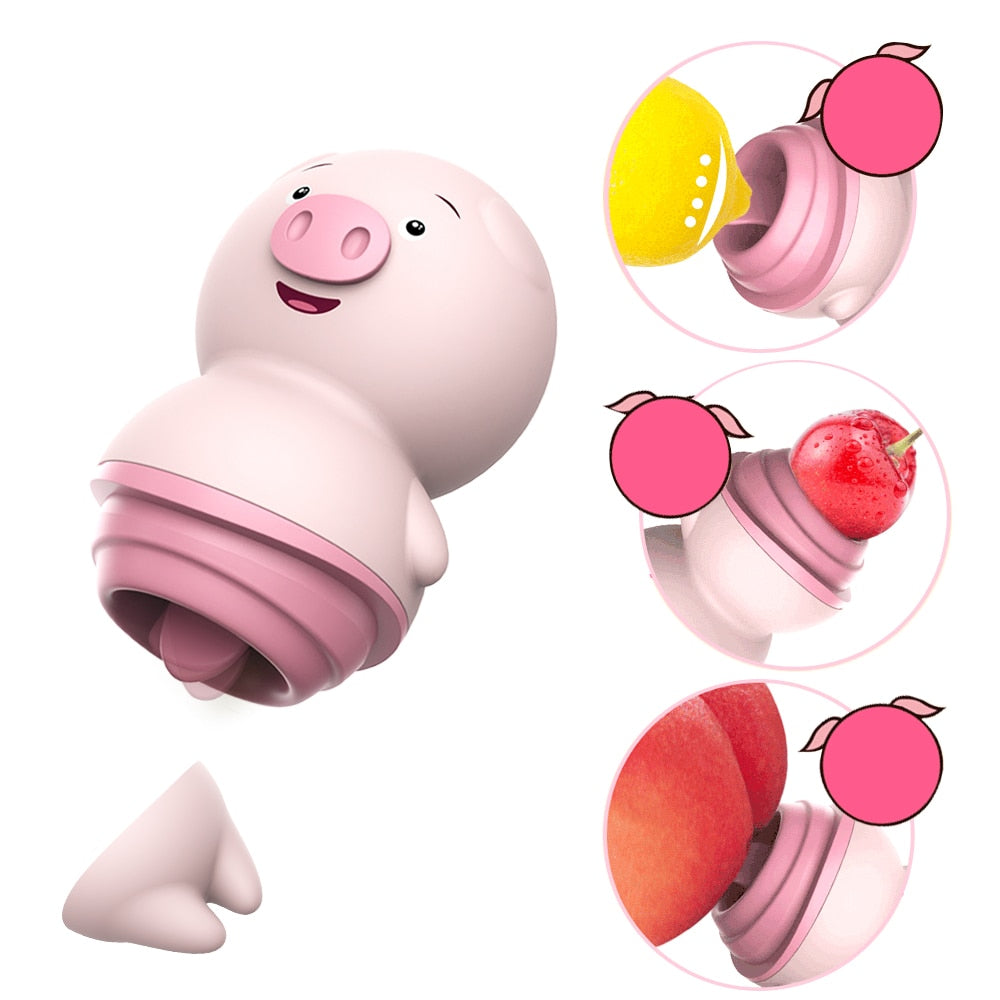 Vibrador e Sugador de Clitóris Porquinho