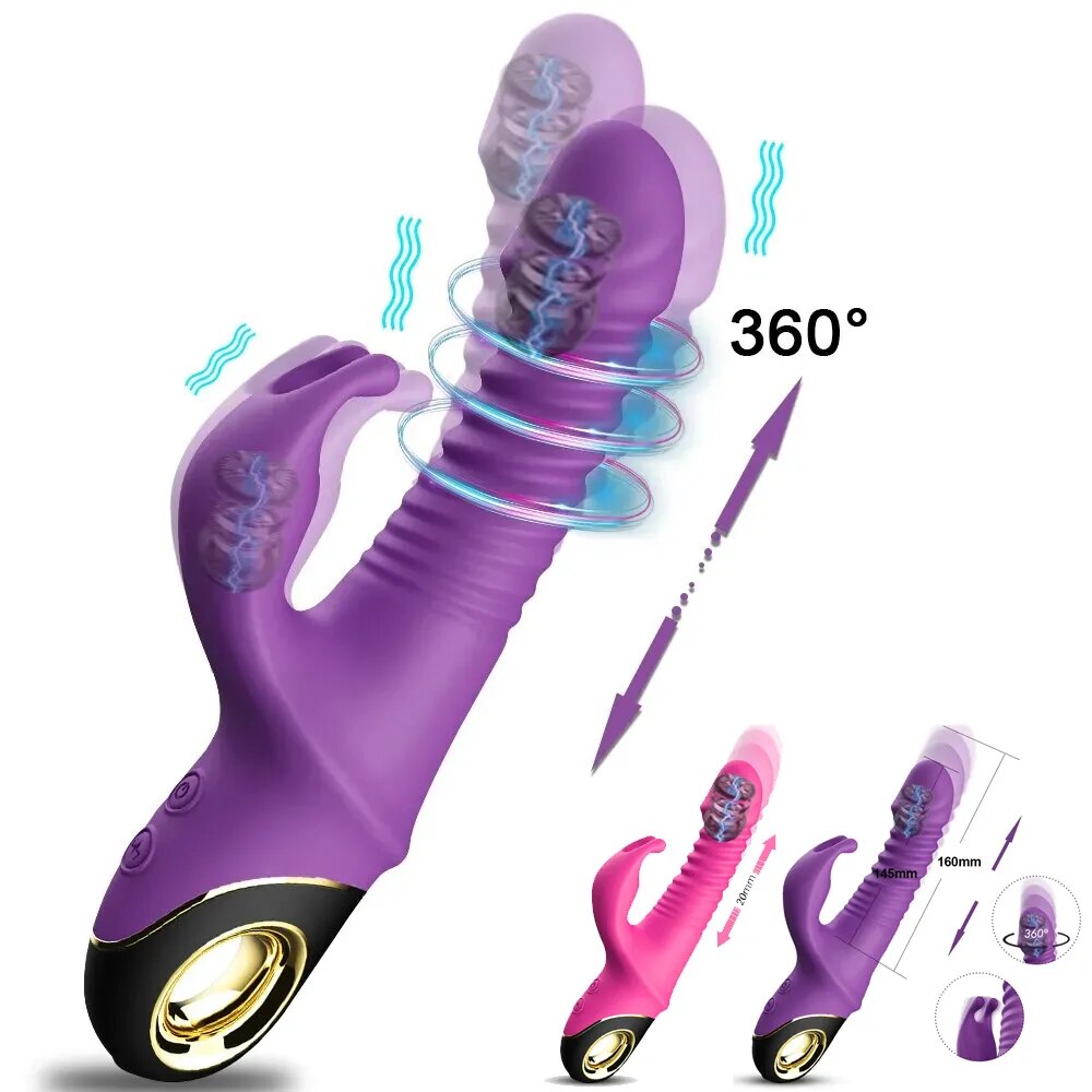 Vibrador e Estimulador duplo - Ondas de Prazer Radiante