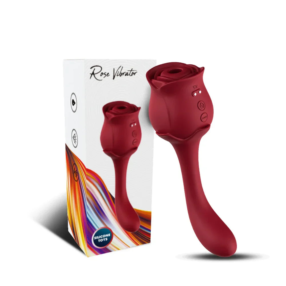 Rosisha Vibrador Duplo Com Estimulador