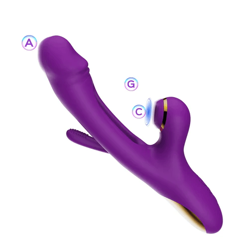 Sky - Vibrador de batida de ponto G para sucção de clitóris
