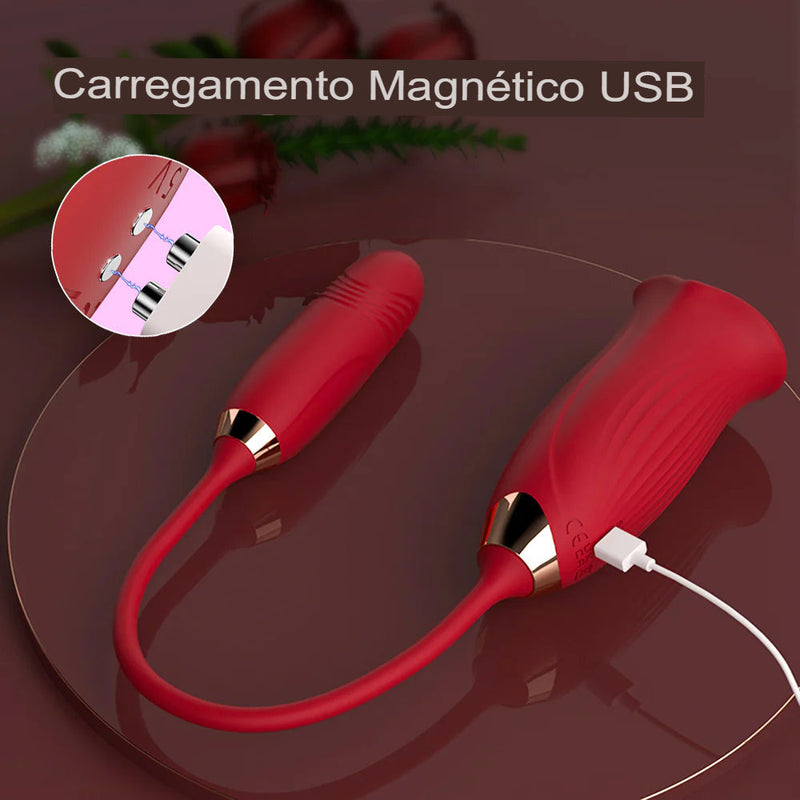 Masturbador Vibra Morde e Suga Boca de Mel II