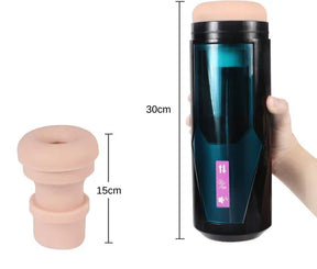 Masturbador Automático Texturizado 3D - 10 Modos de Empuxo