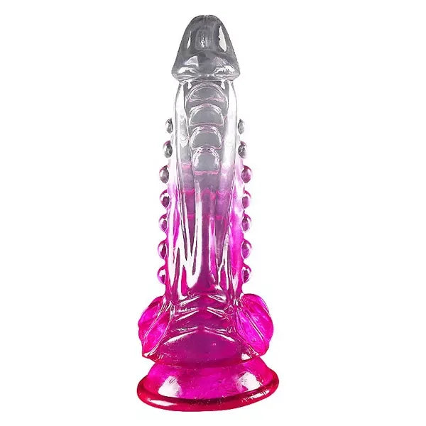 Crystal Dildo Com Ventosa 22cm
