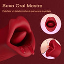 Masturbador Vibra Morde e Suga Boca de Mel II