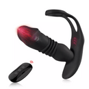 Vibrador com Anel Peniano e Empurra Empurra  12 modos