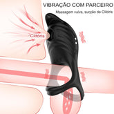 Anel peniano com estimulador de Clitóris