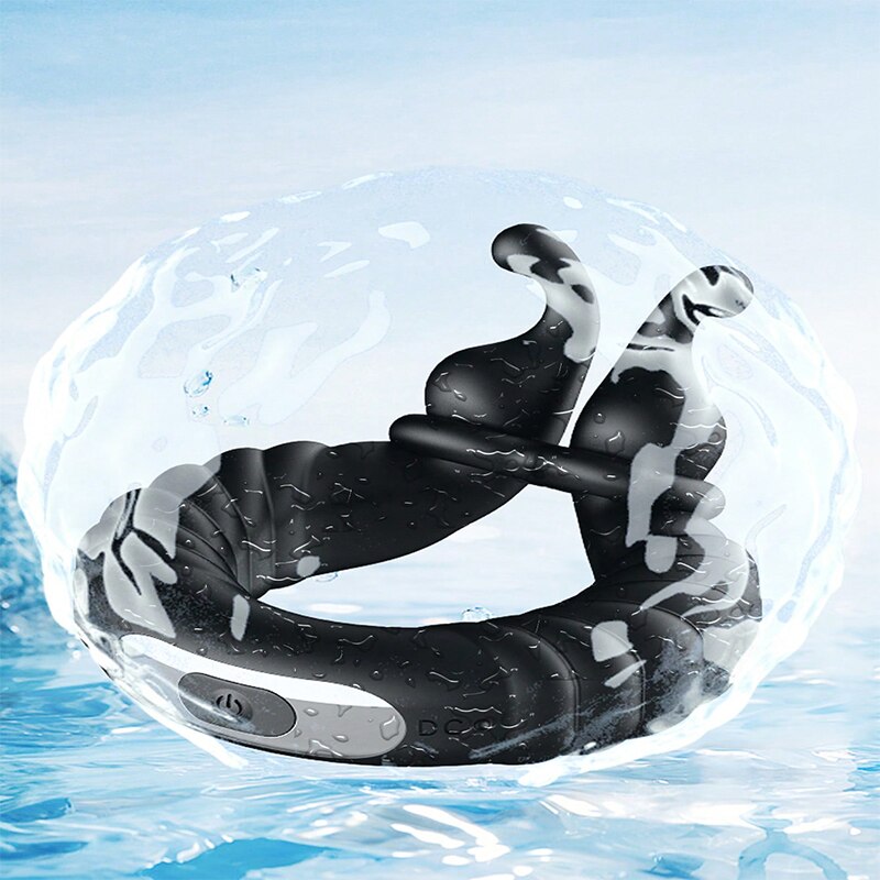 Anel Peniano com Vibrador de clitóris para casais - 10 Modos