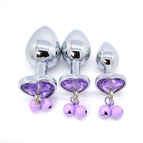 Kit Plug Anal com Jóia e Sino - Fonlu