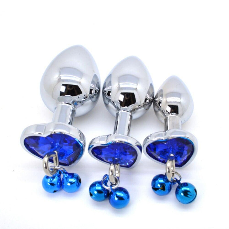 Kit Plug Anal com Jóia e Sino - Fonlu