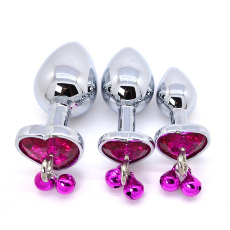 Kit Plug Anal com Jóia e Sino - Fonlu