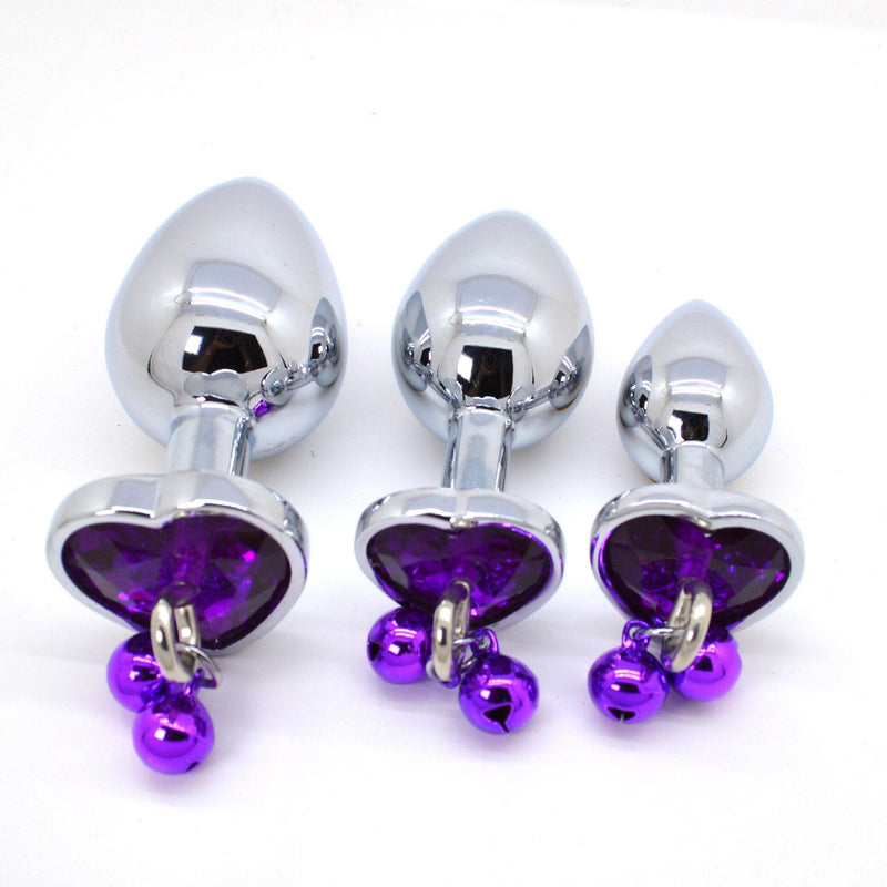 Kit Plug Anal com Jóia e Sino - Fonlu