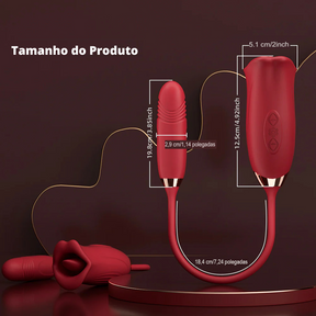 Masturbador Vibra Morde e Suga Boca de Mel II