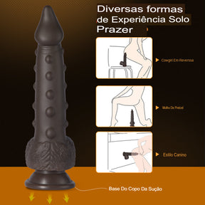 Black Tesão - Consolo 3 em 1 (18 centímetros)