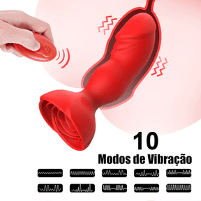 Plug e Vibrador Vênus 10 Modos